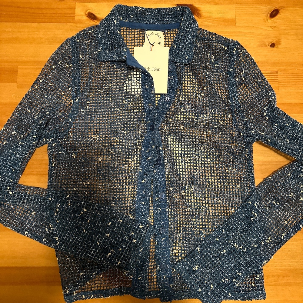 NWT With Jean Eva Top Long Sleeve